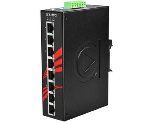 ANTAIRA TECHNOLOGIES LLC LNP-800AGH-24-T   8-Port Industrial PoE+ Unmanaged Ethernet Switch, w/810/100/1000Tx 30W/Port , 1236VDC; EOT: -4075C