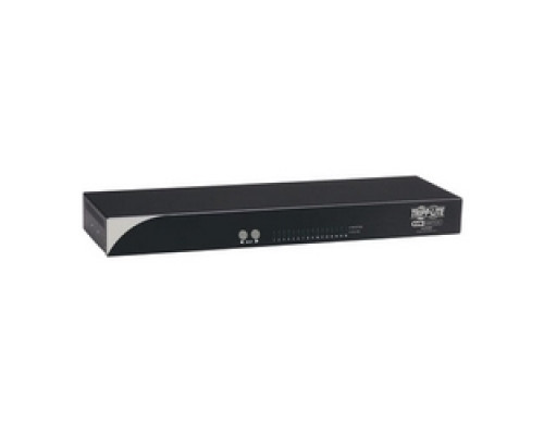 TRIPP LITE  B072-016-1A      NetCommander 16-Port Cat5 KVM Switch 1U Rack-Mount with PS2 to USB Input Adapter