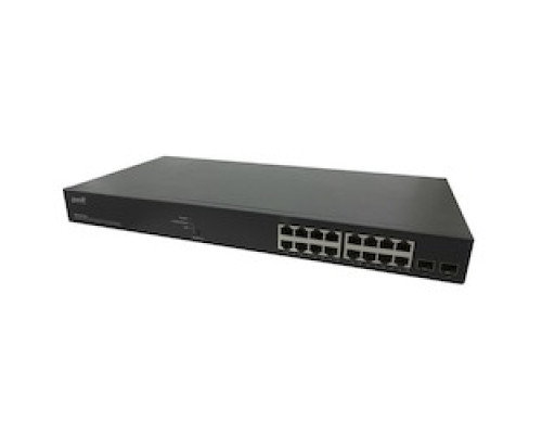 TRANSITION NETWORKS SM16TAT2SA-NA   Smart Managed PoE+ Switch With 16 10/100/1000BASE-T Ports And 2 100/1000 SFP Slots