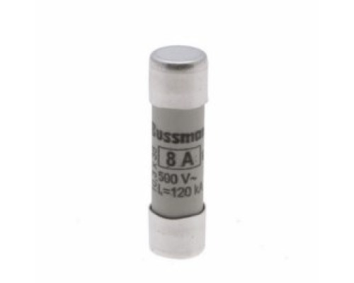EATON’S BUSSMANN SERIES  C10G8      FUSE CERAMIC, INDUSTRIAL, 8A 500VAC, 10, 3 X 38 MM