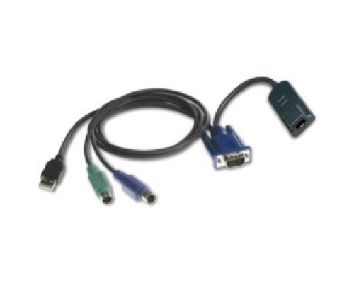 VERTIV DSAVIQ-PS2M   Avocent Virtual Media Server Interface Module - RJ-45 Female, HD-15 Male, Type A Male USB, mini-DIN PS/2 Male