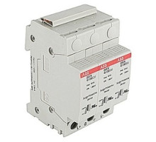 ABB  OVRPV401000PU      Three pole OVR photovoltaic surge protector with a maximum continuous operating voltage of 1000 V and a maximum discharge current of 40 kA