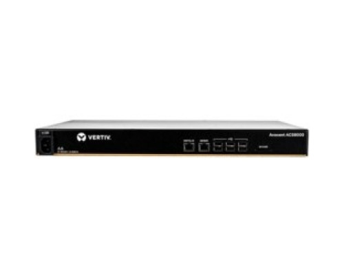 VERTIV ACS8016SAC-400   Vertiv Avocent ACS 8000 16-port Serial Console Server, Single AC Power - 1 GB - DDR3 SDRAM - Twisted Pair, Optical Fiber - 2xNetwork RJ-45 - 8xUSB - 16xSerial Port - 10/100/1000Base-T, 1000Base-X - Gigabit Ethernet - R