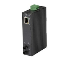 BLACK BOX NETWORK SERVICES LMC270A-MM-ST   Fast Ethernet 100-Mbps Industrial Media Converter - 10/100-Mbps Copper to 100-Mbps Multimode Fiber, Hardened Temperature, 1300nm, 2km, ST