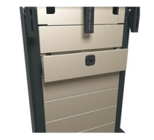 MIDDLE ATLANTIC PRODUCTS  VTC-DWR-5.5      VTC Series Storage Drawer, 20.5 Inch Width x 7.5 Inch Depth x 5.5 Inch Height, Steel, Natural Nickel Powder Coat