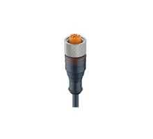 LUMBERG AUTOMATION  11356  RKT 4-225/5 M      M12 Micro, Actuator/sensor cordset, single-ended, 4-poles, female straight connector with self-locking thread and black PUR halogen-free molded cable. cable length: 5M