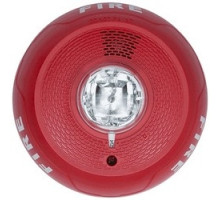SYSTEM SENSOR  PC2RL               Fire Protection Horn Strobe, 2-Wire, Ceiling Mount, 8 to 17.5/16 to 33 Volt, 18 to 12 AWG, 6.8