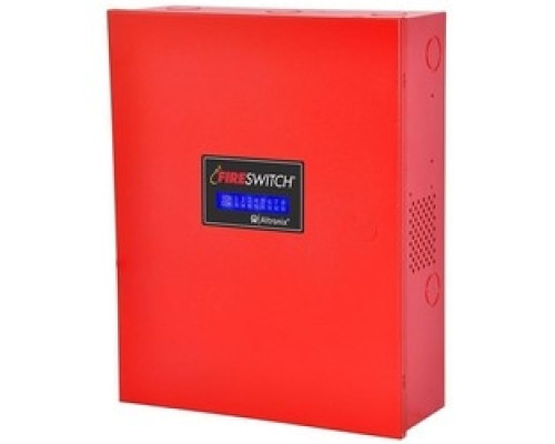 ALTRONIX  FIRESWITCH108               NAC Power Supply, 4 Class A, 8 Class B, 24VDC @ 10A, LCD and Network Connection for Programming and Status Monitoring, 115VAC, Red BC400 Enclosure