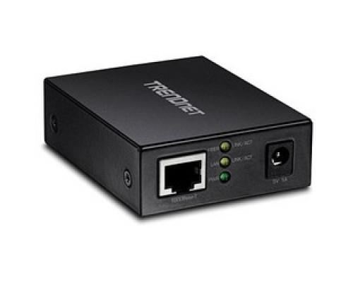 TRENDNET  TFC-GSFP      Fiber Media Converter, 1000 Base-T to SFP, Single/Multimode, 110 to 240 Volt AC, 5 Volt DC, 5 Watt, 9 Kilobyte Frame, 2.4