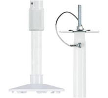 CLINTON ELECTRONICS  CE-CP12B               Telescoping Camera Pole Bracket, Ceiling Mount, 12’ Adjustable, Aluminum/Steel, Black, For Pendant Mount Camera