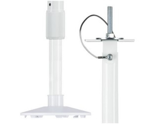 CLINTON ELECTRONICS  CE-CP12B               Telescoping Camera Pole Bracket, Ceiling Mount, 12’ Adjustable, Aluminum/Steel, Black, For Pendant Mount Camera