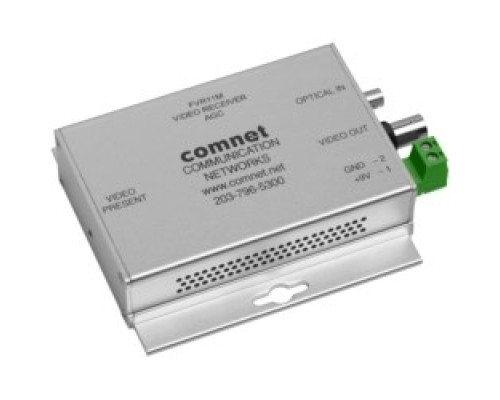 COMNET COMMUNICATION NETWORKS  FVR11M      Mini Video Receiver with Automatic Gain Control, MM, 1 Fiber