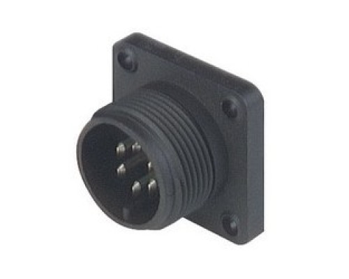 HIRSCHMANN  932451100  CM 02 E 14S-6P      CM 02 E 14S-6 P; Surface mounted connector, with flange, with solder bucket, 6 contacts, MIL-C 5015 bzw. VG 95 342, black housing, 10A 50V AC/DC