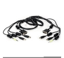 VERTIV CBL0146   Vertiv Avocent USB Keyboard and Mouse, DVI-D and Audio Cable, 6 ft. with DPP Support for Vertiv Avocent SV and SC Series Switches - for KVM Switch - 6 ft - USB, Audio, DVI-D Single-Link Digital Video