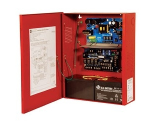 ALTRONIX  AL602ADA220      NAC Power Supply, 2 Class A or 4 Class B Outputs, 24VDC @ 6.5A, 220VAC, Red BC400 Enclosure