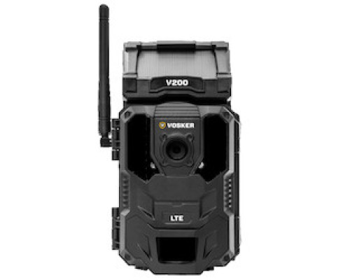 VOSKER INC  V200-US               V200 - Solar Powered LTE-based Mobile Outdoor Security Camera, Built-in Solar Panel, Works Without Wi-Fi, Battery Operated, GPS Tracker, Weather-resistant, 4G/LTE Cellular Connectivity, Free Data Plan Avail