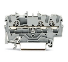 WAGO CORPORATION  2002-1301      3-conductor Through Terminal Block; 2.5 mm2; Suitable For Ex E II Applications; Side And Center Marking; For Din-rail 35 X 15 And 35 X 7.5; Push-in CAGE CLAMP
