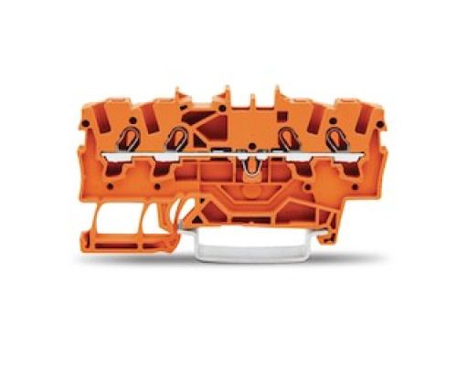 WAGO CORPORATION  2001-1402      4 CONDUCTOR TERMINAL BLOCK 22-14 AWG SUITABLE FOR EX II ORANGE