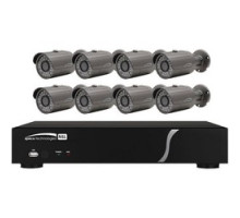 SPECO TECHNOLOGIES  ZIPL88B2      Network Video Recorder and IP Kit, Plug and Play, 8-Channel IP Camera Video Input, 8 Full HD 1080P Resolution IR Bullet Camera, PoE, 20 Mbps Throughput, 48 VDC, 2A, 2 TB