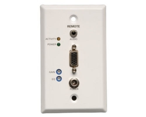 TRIPP LITE  B132-100A-WP-1  B132-100A-WP-1      VGA with Audio over Cat5/Cat6 Extender, Wallplate Receiver, 1920x1440 at 60Hz, Up to 1000-ft., TAA