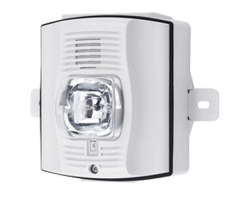 SILENT KNIGHT - HONEYWELL FIRE  P2WK-P               Horn/Strobe, 2-wire, Standard-candela, Outdoor, Wall Mount, with Backbox, White, Plain