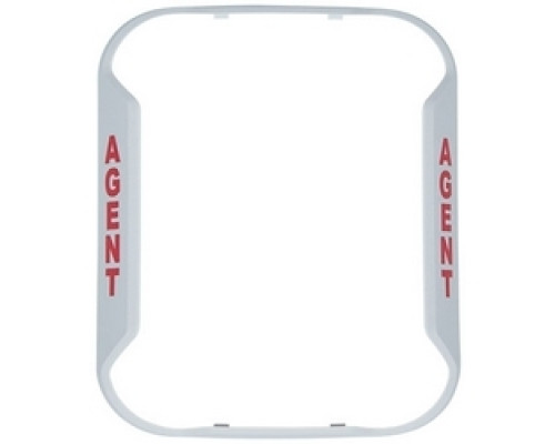 SYSTEM SENSOR  BZGW-AG      Audible Visible Bezel, Compact, Indoor, Wall Mount, -40 to 151F, White, AGENT Legend, For Horn, Strobe