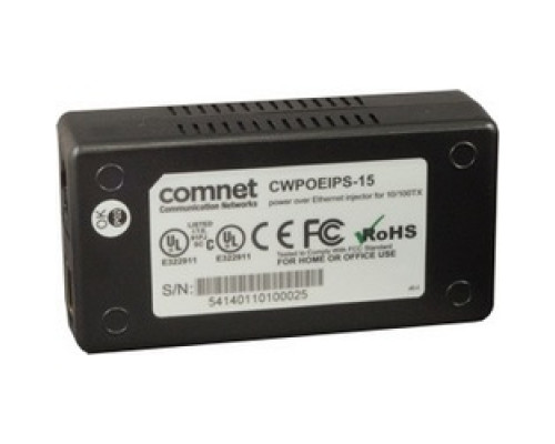 COMNET COMMUNICATION NETWORKS  CWPOEIPS-15      48VDC 802.3af Power Injector