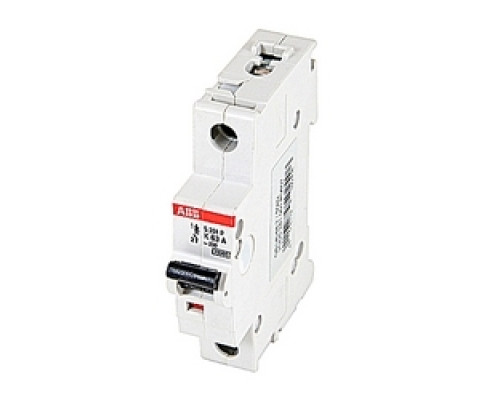 ABB  S201P-K63      Mini Breaker, S200P, 480-277 V AC, Trip K, 1 Pole, 63A