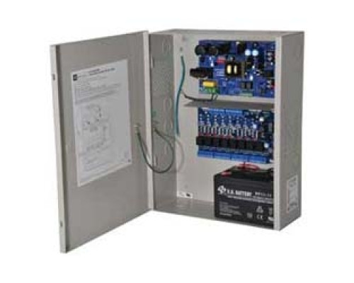 ALTRONIX  AL1012ULACMCB      Access Power Controller w/ Power Supply/Charger, 8 PTC Class 2 Relay Outputs, 12VDC @ 10A, FAI, 115VAC, BC400 Enclosure