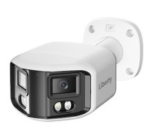 LIBERTY SECURITY  L3IP8BDS180S               LIBERTY L3 IP 180 DUAL SENSOR BULLET, 8MP DUAL 2.8MM, 100  IR / 65’ WHITE LIGHT