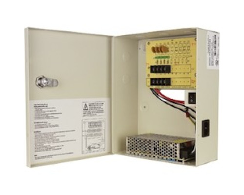 NORTHERN VIDEO  DC4C5AUL               12 VOLT DC PWR SPLY, 4CH, 5AMP, PTC FUSE, UL