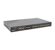 COMNET COMMUNICATION NETWORKS  CNGE28FX4TX24MSPOE2/48      Layer 2 Industrially Hardened Managed Ethernet Switch All Gigabit 24 TX with PoE+ and 4 SFP FX