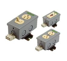 WAGO CORPORATION  8002-025/K050-0613/000-2100  51017543      DIN rail mount duplex outlet box, 120 V, 15A rated current, 28 - 12 AWG, 35 mm