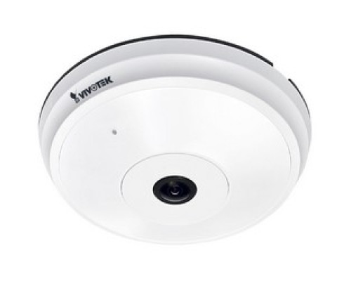 VIVOTEK  FE8191      Network Camera, PTZ, Fixed Dome, H.264/MJPEG, 4072 x 3046 Resolution, F2.8 Fixed Focal Fisheye 1.5 MM Lens, 1 GB RAM, 256 MB Flash, PoE