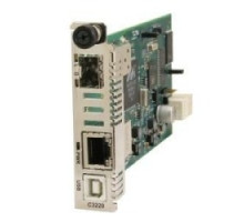 LANTRONIX C3220-1040   Gigabit Ethernet ION Platform Slide-In-Cards 10/100/1000BASE-T RJ45 [100 m/328 ft.] to 100/1000Base-X SFP Slot open