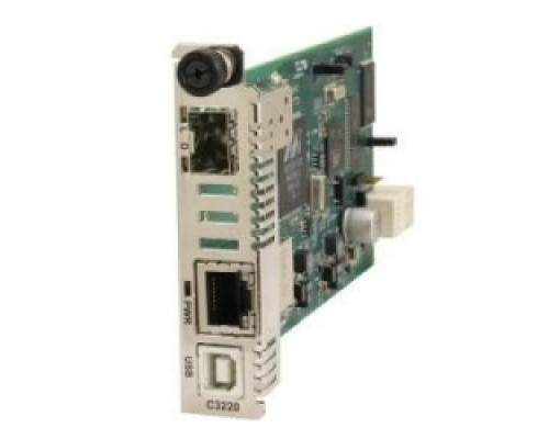 LANTRONIX C3220-1040   Gigabit Ethernet ION Platform Slide-In-Cards 10/100/1000BASE-T RJ45 [100 m/328 ft.] to 100/1000Base-X SFP Slot open