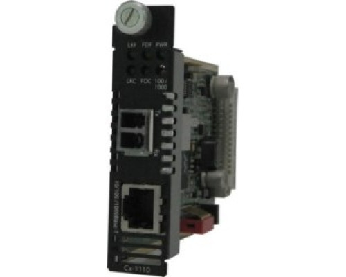 PERLE SYSTEMS 05051610   10/100/1000Base-T Media And Rate Converter Module, 10/100/1000BASE-T RJ-45 100 m/328 ft, To 1000BASE-SX 850nm Multimode LC 550 m/1804 ft