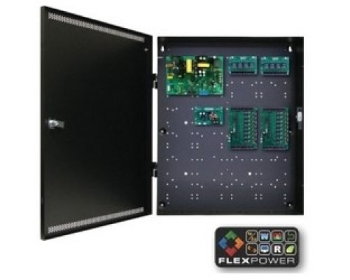 LIFESAFETY POWER  FPO150-B100C8D8E4M               Access Control Power System, Standard, 12 Ampere 12 Volt DC/6 Ampere 24 Volt DC, 150 Watt, 16-Door, 8-Lock, 8 Auxiliary, 20