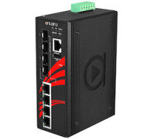 ANTAIRA TECHNOLOGIES LLC  LMP-0804G-SFP      8-Port Industrial PoE+ Gigabit Managed Ethernet Switch, w/4 10/100/1000Tx Ports + 4 100/1000Fx SFP Fiber Slots.