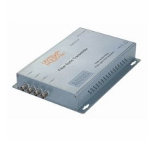 KBC NETWORKS  FDVA4-S4R-WSA      4-ch point-to-point simplex video receiver, 4 fibers, 1310 nm single-mode, 15 dB optical loss budget. Desktop unit, ST connector, US power plug.