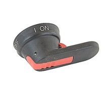 ABB  OHB80L6  1SCA022577R7010      Pistol Handle, 80mm Long Black, Use With 6mm Shafts, Defeatable, Lockable