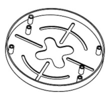 BOSCH SECURITY SYSTEMS  NDA-ADT4S-MINDOME               Surface Mount Box For Dome Camera