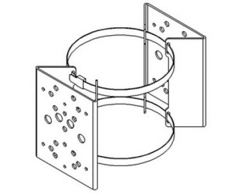RAYTEC LTD  PBC-2      Illuminator Pole Mounting Bracket Clamp, Double-Sided, For 2X RAYMAX and RAYLUX Illuminator