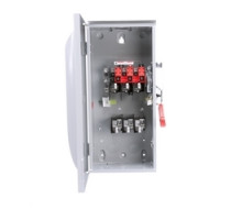 SIEMENS  HF363NR      Safety Switch, Enclosed, Single Throw, Heavy Duty, 600 Volt AC, 100A, 4W, 3 Pole, 4 Wire, 3 Fuse, NEMA 3R, 304 Stainless Steel, For Outdoor