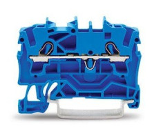 WAGO CORPORATION  2002-1204      2-conductor Through Terminal Block; 2.5 mm2; For Ex E II And Ex I Applications; Side And Center Marking; For Din-rail 35 X 15 And 35 X 7.5; Push-in CAGE CLAMP