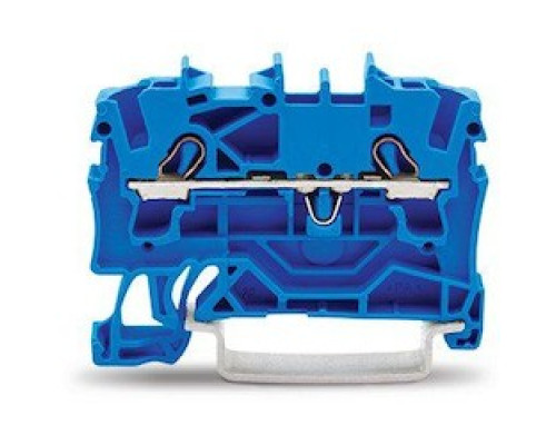 WAGO CORPORATION  2002-1204      2-conductor Through Terminal Block; 2.5 mm2; For Ex E II And Ex I Applications; Side And Center Marking; For Din-rail 35 X 15 And 35 X 7.5; Push-in CAGE CLAMP