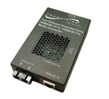 TRANSITION NETWORKS E-100BTX-FX-05 HT -NA   100BASE-TX RJ45 to 100BASE-FX, 1300 nm, multimode, ST, 2 km