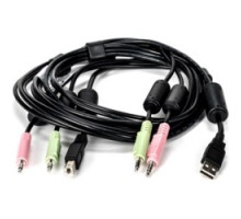 VERTIV  CBL0134      Vertiv Avocent USB Keyboard and Mouse, and Audio Cable, 6 ft. for Vertiv Avocent SV and SC Series Switches - for Switch, Keyboard/Mouse, Audio Device - 6 ft - 1xUSB