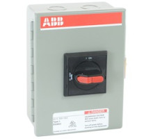 ABB  EOT32U3M1-S      3 pole, 32 amps rated at 600 V AC, UL 98, enclosed non-fusible disconnect switch in a UL/NEMA 1 enclosure