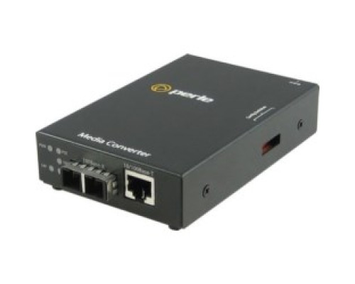 PERLE SYSTEMS 05085094   10/100Base-TX Media And Rate Converter With PoE+ PoEP Power Sourcing, 10/100Base-TX RJ-45 100 m/328 ft, To 100Base-ZX 1550nm Single-mode SC 120 km/74.6 Miles includes AC Power Adapter, USA Power Cord